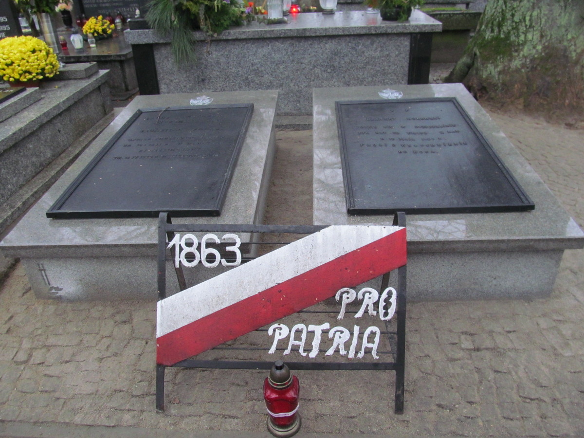 Częstochowa, groby powstańcze na Cmentarzu św. Rocha